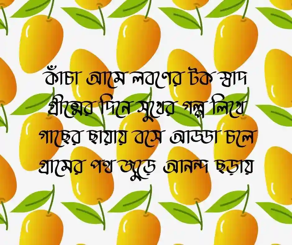 আম নিয়ে কবিতা আম নিয়ে ছন্দ