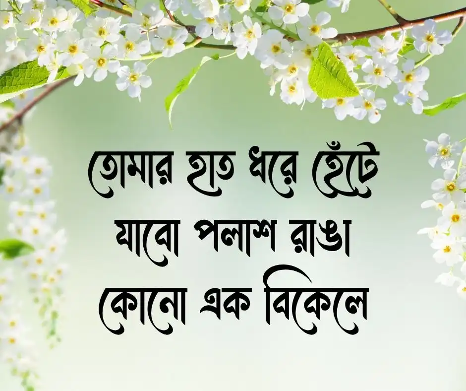 বসন্তের রোমান্টিক স্ট্যাটাস