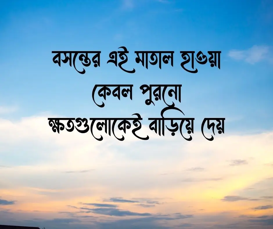 বসন্ত নিয়ে কষ্টের ক্যাপশন