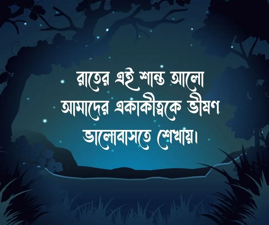 রাতের আলো নিয়ে ক্যাপশন