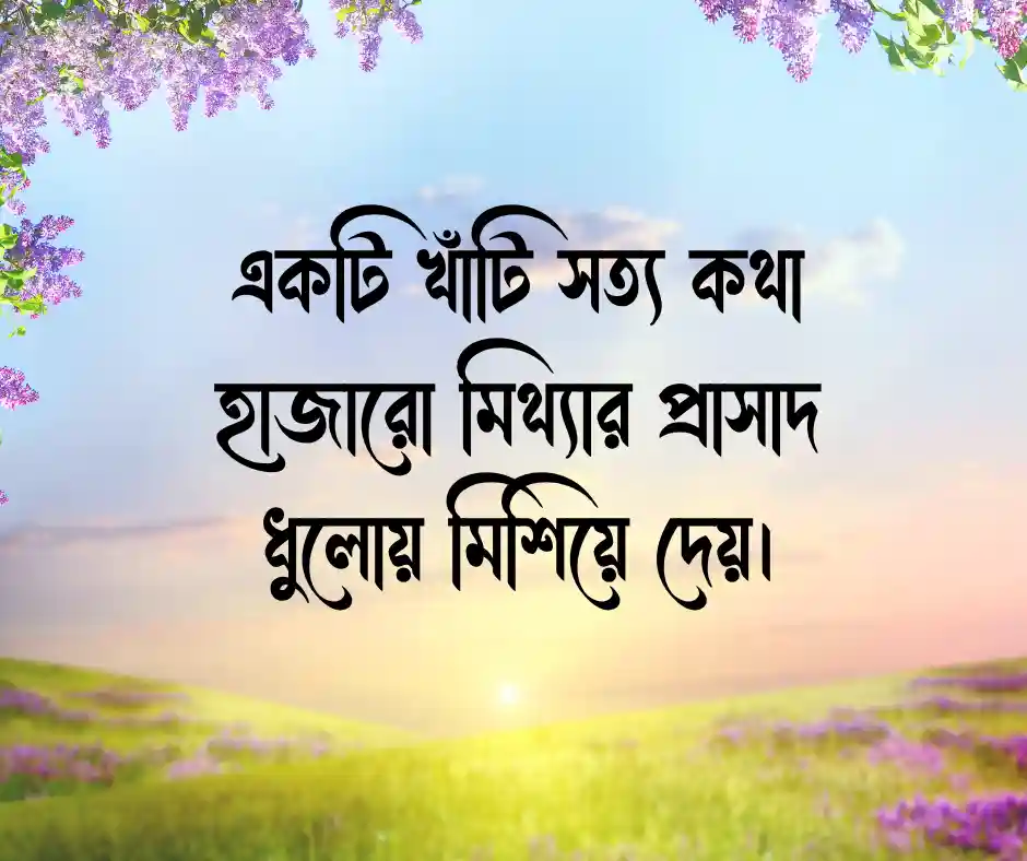 সত্য কথা নিয়ে উক্তি