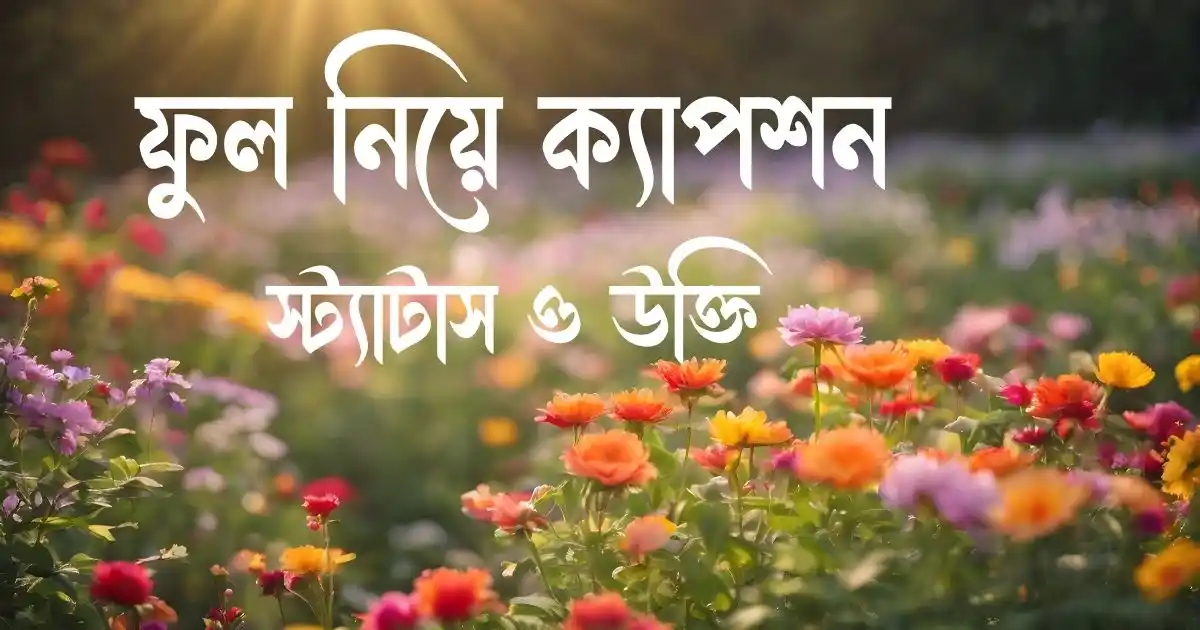 ফুল নিয়ে ক্যাপশন, স্ট্যাটাস ও উক্তি