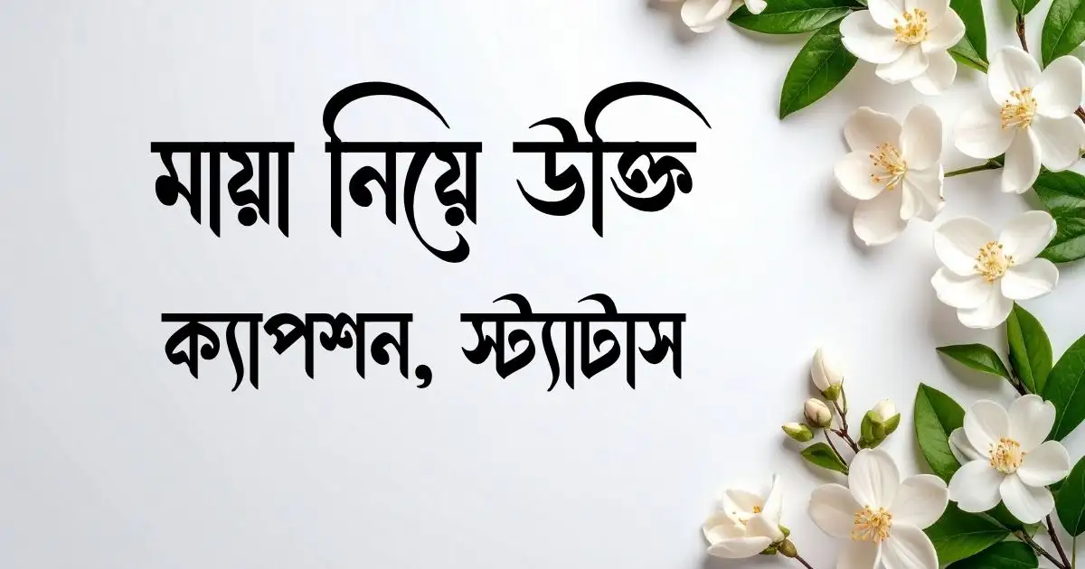 মায়া নিয়ে উক্তি, ক্যাপশন, স্ট্যাটাস