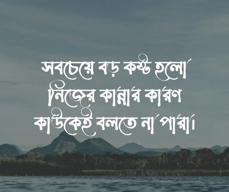চাপা কষ্টের স্ট্যাটাস