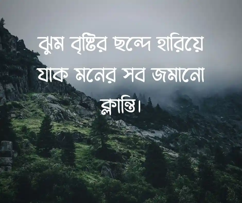 বৃষ্টি ভেজা দুপুর নিয়ে ক্যাপশন