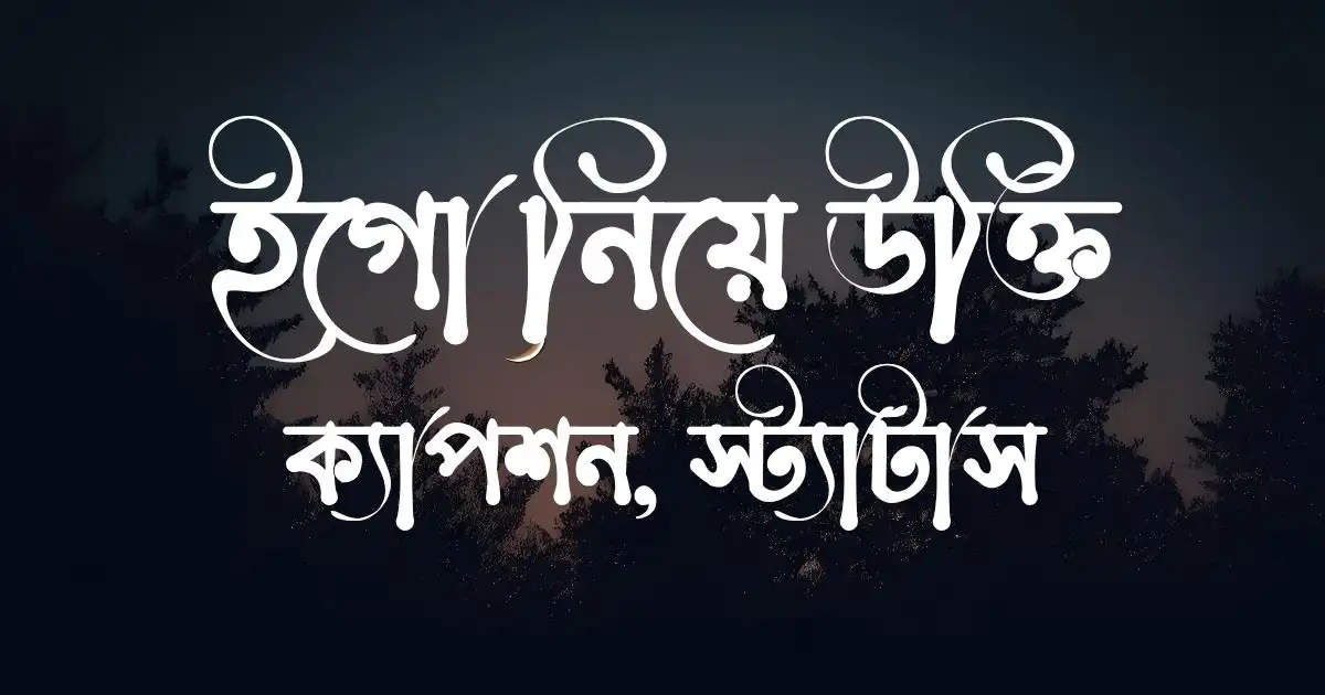 ইগো নিয়ে উক্তি, ক্যাপশন, স্ট্যাটাস